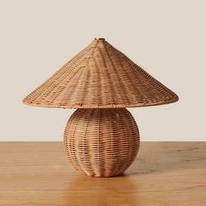 Lámparas de mesa trenzadas, las más vendidas, iluminación interior para el hogar, lámpara de escritorio de ratán hecha a mano. - Product Image 1