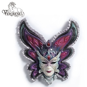 VERONESE DESIGN Decoración del hogar Placa de pared Artesanía de resina de pavo real veneciano para mejorar los interiores del hogar - Product Image 2