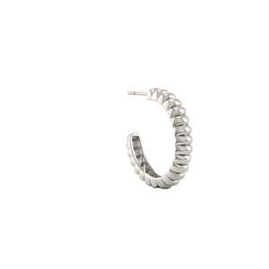 Joyería de moda Sólido 14K Oro blanco Diseñador de alta calidad Twist Hoops Pendientes para mujeres Joyería al por mayor de alta calidad - Product Image 1