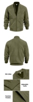 Veste en daim pour homme OEM, couleur unie, fermeture éclair, style décontracté rétro, cardigan à manches longues, veste d'automne, vente en gros de vestes pour homme