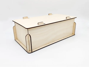 Wooden Rectangular <b>Storage</b> <b>Box</b> Plain Birch Plywood Multipurpose Jewellery Organizer - Product Image 4