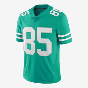 Custom American Football Jerseys Breathable Printed Plus Size Uniform with Short Sleeves Patchwork Design Cheap Price OEM - Product Image 1
