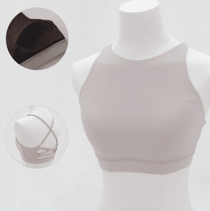 Sujetador deportivo sin costuras de alto impacto para mujer, top corto de gimnasio, espalda cruzada, ropa de yoga, top deportivo acolchado - Product Image 3