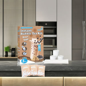 Kit de préparation de lait de boba au sucre brun Alody, kit de bubble tea à domicile avec une durée de conservation de 18 mois, 225 g, 3 ensembles par boîte - Product Image 2