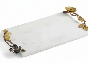 Elegant Floral Design <b>Cheese</b> <b>Knife</b> <b>Set</b> With Marble Board And Metal Handle For Kitchen Use Home Use Tableware And Hotel Use - Product Image 3