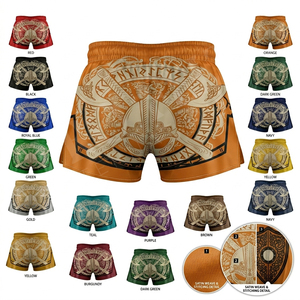 Shorts de Muay Thai personnalisés sur mesure pour la boxe, les arts martiaux, l'entraînement en salle de sport et le kickboxing – Conception privée acceptée - Product Image 1