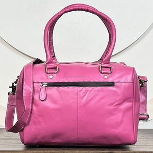 กระเป๋าถือหนังวัวแท้ลายตารางหมากรุก  งานผลิตระดับมืออาชีพ  พร้อมสายสะพายไหล่และสายสะพายข้างสำหรับผู้หญิง - Product Image 6