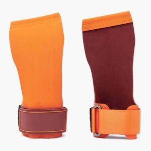 Factory Sale Gym Training Hand Grips with Palm Pad & Rubber Grip Pads for Weight Lifting <b>Dumbbell</b> Pull Ups Training Grips - Product Image 2