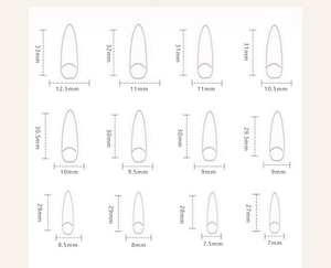 Ongles press-on multifonctionnels amande en ABS blanc laiteux, style minimaliste français, 24 pièces - Product Image 6