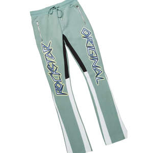 Conjunto de Chándal OEM Personalizado de Verano con Lavado Ácido Vintage, Sudadera con Capucha y Pantalones Acampanados Desgastados, Estilo Urbano para Hombre, 100% Algodón - Product Image 6