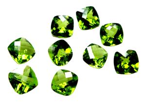 Cojín de peridoto Natural 100%, corte de piedras preciosas, corte a cuadros, peridoto verde suelto Natural, tamaño grande, gemas curativas preciosas de alta calidad - Product Image 2