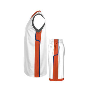 Camiseta de Baloncesto Sublimada Personalizada para Adultos, Talla Grande, Transpirable, de Secado Rápido, Antibacteriana, Diseño Universitario con Patrón Sólido - Product Image 3