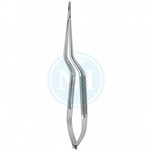 Portaagujas de Bayoneta de Acero Inoxidable, Cuerpo Redondo, Mandíbulas Delicadas de 1 mm - Product Image 3