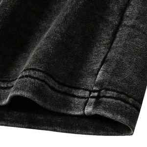 Short cargo décontracté pour homme avec poches à cordon de serrage imprimé lettres lavage à l'acide pour le printemps et l'été-taille moyenne - Product Image 4