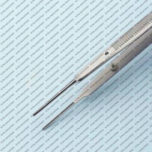 Pinzas de tejido Gerald DeBakey de alta calidad, 7 pulgadas, punta de 1 mm, acero inoxidable manual, instrumento quirúrgico microquirúrgico atraumático, CE - Product Image 2