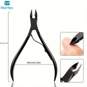 Lot de 9 pinces à cuticules professionnelles en acier inoxydable, finition arc-en-ciel doré et noir mat, outils de manucure de qualité supérieure - Product Image 6