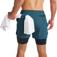 Pantalones Cortos Deportivos Transpirables de Punto con Cordón para Hombre, Ideales para Fitness, Levantamiento de Pesas, Verano, Jogging, Deportes Casuales y Entrenamiento Rápido