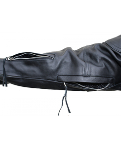 Chaqueta de Cuero Vacuno para Hombre, Estilo Moderno, Invierno, Transpirable, Color Sólido, Cierre con Cremallera, Mejor Precio al por Mayor 2026 - Product Image 4