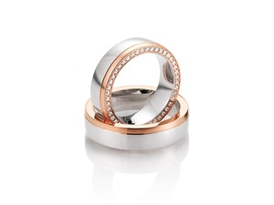 Anillo de Compromiso y Boda para Hombre en Oro Blanco con Diamante Natural Certificado de 0.70 CTS, Corte Brillante Redondo, Certificado IGI, Color H de Moda - Product Image 3