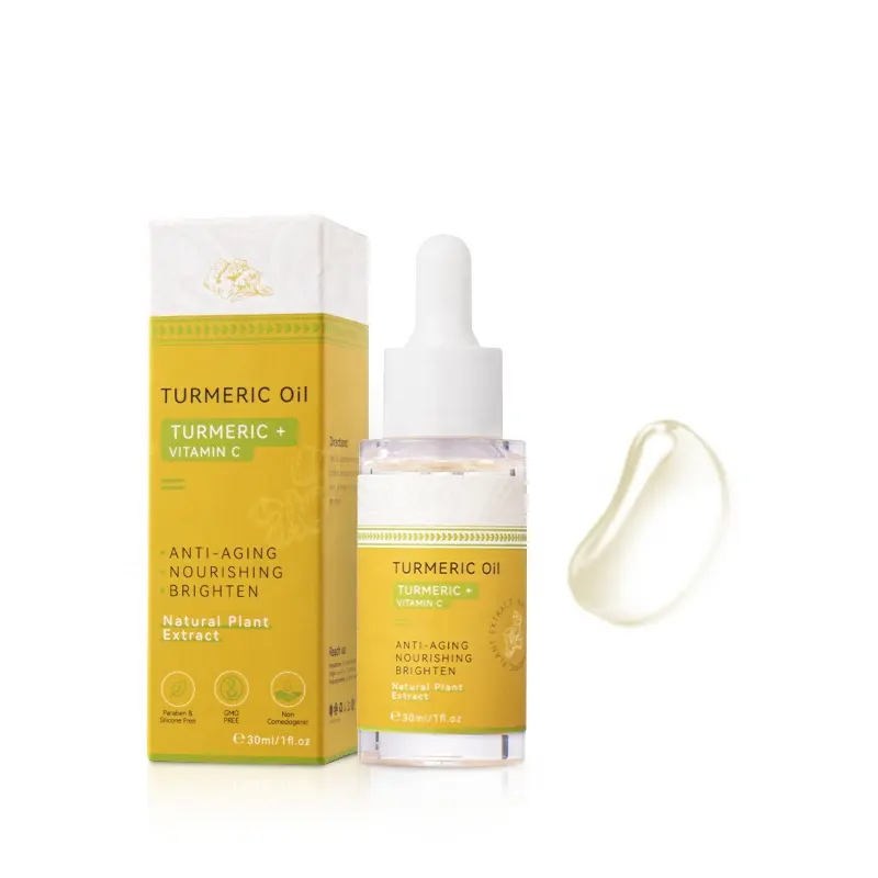 Face & Body Turmeric Oil 30ml / 1 fl oz for Dark Spots Skin Brightening Whitening Anti-wrinkle Anti-aging Facial Essential Oil