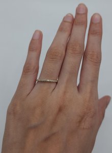0.11 CT Lab Grown Diamond Gold Band <b>Ring</b> for Women | IGI Certified Minimalist Wedding Anniversary Stackable Bridal Jewelry - Product Image 4