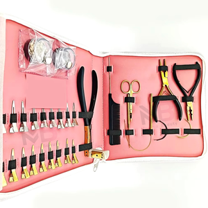Kit d'extension de cheveux professionnel MAGMA BEAUTY, ensemble complet avec pinces en acier inoxydable de qualité chirurgicale pour usage commercial - Product Image 1
