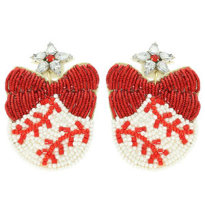Pendientes de Aro con Cuentas de Vidrio Bordadas a Mano, Joyería de Moda Étnica Boho para Bodas, Fiestas y Eventos, Forma Irregular - Product Image 4