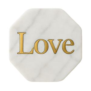 Posavasos de Mármol Elegante de Primera Calidad con Acabado Dorado para Decoración de Hogar de Lujo, Pieza Moderna para Espacios Habitables - Product Image 3