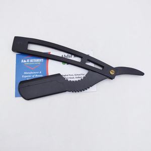 High Quality Matte Black Stainless Steel Straight Shaving Razor Sustainable and Durable Eyelash Tweezers - Product Image 5