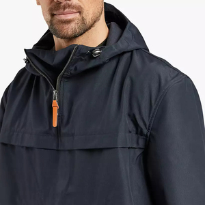 OEM Custom <b>Men</b> Plus Size Canvas Winter Windbreaker <b>Jacket</b> Hooded Collar <b>Reflective</b> Polyester Outdoor Sports Front High Street - Product Image 2