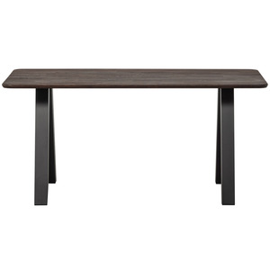 Industrial Design Solid Wood <b>Foldable</b> Knock Down Dining <b>Table</b> <b>with</b> Metal <b>Legs</b> Seating Capacity 4 - Product Image 1