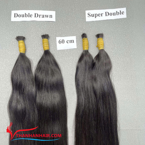 Precio barato a granel Color Natural Super doble dibujado extremo grueso 100% Remy Virgen Vietnam extensiones de cabello humano Blazin cabello - Product Image 2