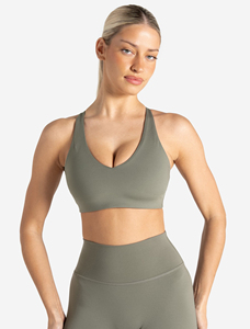 Soutien-gorge de sport grande taille, dernière conception unique, réglable, respirant, à maintien élevé, avec détail dos découpé, ultra-extensible et lisse - Product Image 1