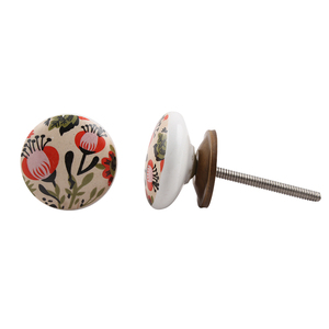 Handmade Premium Quality Multicolor Ceramic Flower Drawer Knobs Dresser Cabinet <b>Pulls</b> Kitchen Cupboard <b>Door</b> <b>Handles</b> Cheap Price - Product Image 3