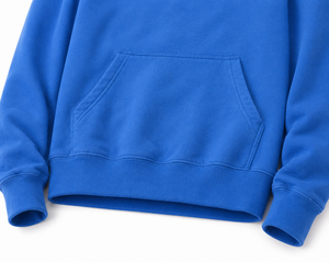เสื้อฮู้ดดี้สีน้ำเงินผ้าฟลีซหนานุ่มคุณภาพสูงสำหรับผู้ชายและผู้หญิง สไตล์ลำลอง สตรีทแวร์ ผลิตตามสั่ง ขายส่ง - Product Image 5