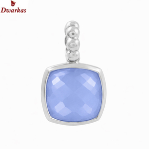 Colgante de diseño perfecto para niñas, con piedra de amatista verde, collar de plata de ley 925 con colgante de piedra preciosa, con sello 925. - Product Image 5