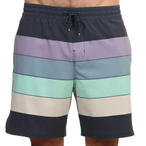 Shorts de surf pour hommes en tissu extensible 4 directions 100 % polyester, respirants, décontractés, avec cordon de serrage, design personnalisé, vente en gros - Product Image 1