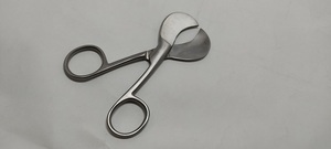 Ciseaux manuels pour cordon ombilical en acier inoxydable de classe II MEDIHEAL SURGICAL CORPORATION, lame large plate courbée pour usage chirurgical - Product Image 6