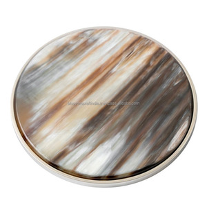 Juego de Posavasos de Cuerno Sólido de Artesanía Distintiva, Estándar Premium para Hoteles, Restaurantes, Cafeterías, Hogares, Decoración de Mesa, Protección - Product Image 1