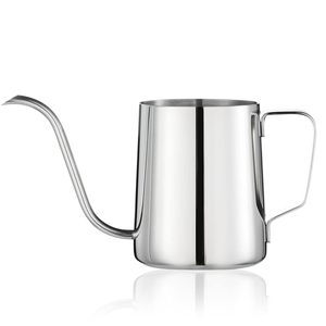 OEM al por mayor, tetera de acero inoxidable de 12 oz con pico de cisne largo y estrecho para café y té, tetera portátil para preparación manual - Product Image 2