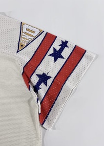 Camiseta de Fútbol Retro Personalizada de Poliéster, Corte Regular, Impresión Digital, Bordada, Informal, Tejida, Estilo Urbano, Malla, Fútbol Americano - Product Image 4