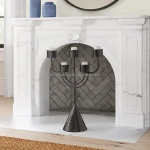 High End Candle Stand for Hotel Lobby <b>Wedding</b> Decoration Luxury Interior Design Projects Metal Wood Eco-friendly Handmade Zahid - Product Image 4