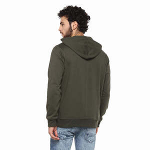 Sweat-shirts à capuche zippés pour hommes, style streetwear oversize, avec option de logo personnalisé, prix raisonnable. - Product Image 2