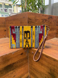 Nuevo bolso de mano de cuero con herramientas azteca occidental con estilo, monederos de herramientas marrones Vintage, bolso de mano de cuero acolchado azteca único - Product Image 4