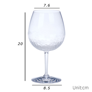 [Holar] Copa redonda de base martillada irrompible de cristal de gran venta hecha en Taiwán para aniversarios de cumpleaños de bodas - Product Image 2