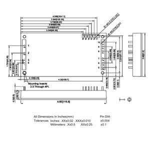 Convertisseur CC-CC isolé régulé haute puissance 24V 25A 600W pour véhicules électriques modulaires / stockage d'énergie, logique marche/arrêt à distance, négatif - Product Image 2