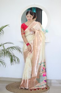 Meilleure couleur riche fête et occasion porter doux Pethani soie avec multi-fils et broderie travail adulte spécial traditionnel Saree Blouse - Product Image 6