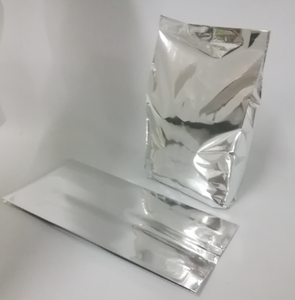 Aluminum Three-Side Seal Stand <b>up</b> <b>Pouch</b> BOPP AL PE Heat Seal for Food Packaging with Zipper Top 120x100mm - Product Image 2