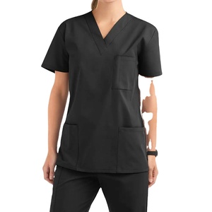 ชุดเสื้อกางเกงวิ่งแขนสั้นสำหรับโรงพยาบาลชุดพยาบาล2026 Hi โลโก้ออกแบบได้ตามต้องการ - Product Image 1