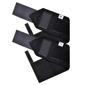 Attelle de soutien du poignet avec fermeture à boucle pour la musculation, l'entraînement en force, unisexe, noir, polyester - Product Image 6
